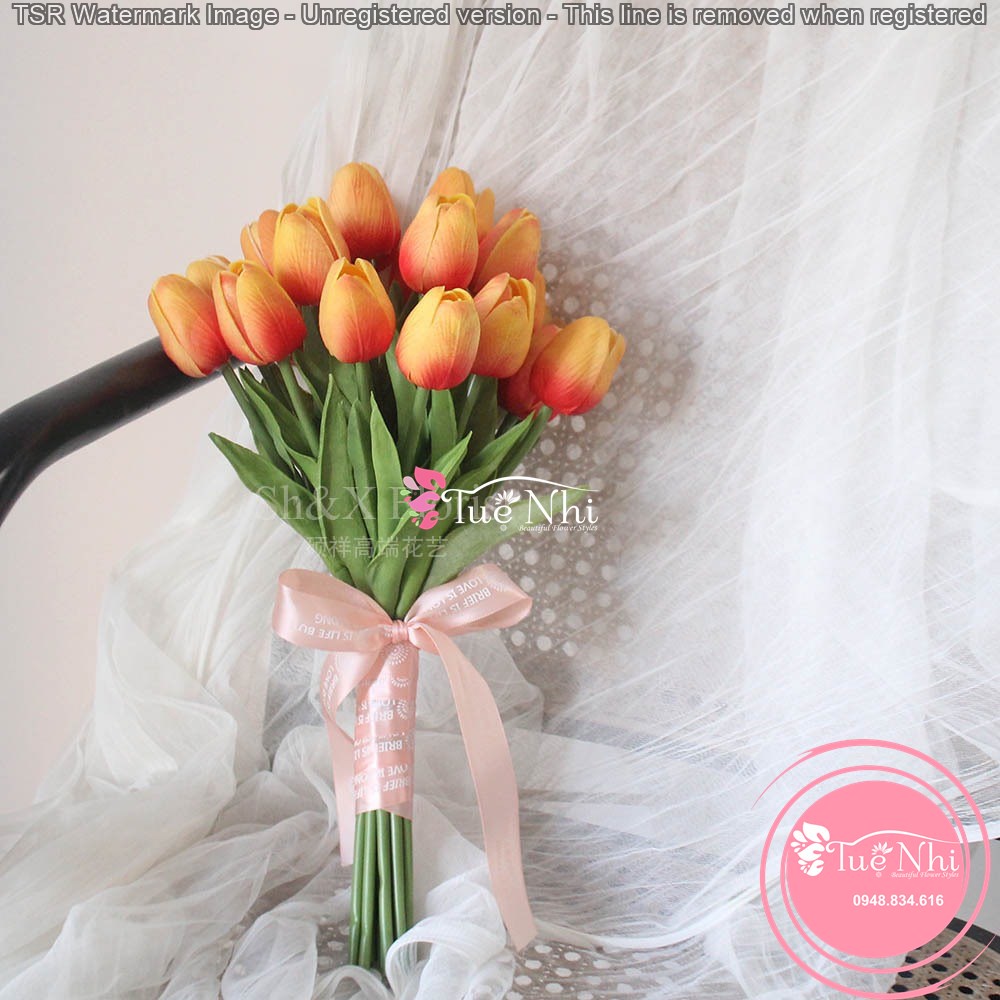 Hoa GiảHoa Tulip Giả PU Cao Cấp - Hoa Decor Trang Trí.