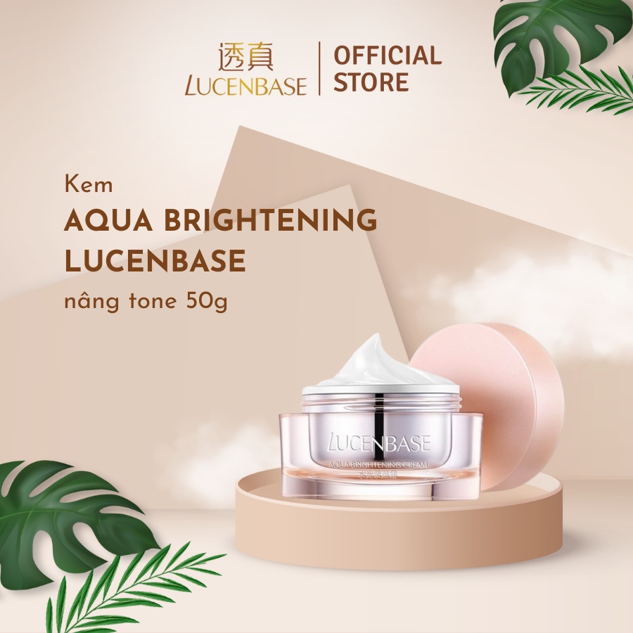 Kem Aqua Brightening LUCENBASE make up, nâng tone 50g