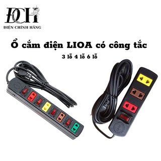 Ổ cắm điện LiOA - Ổ cắm 3 lỗ 4 lỗ 6 lỗ