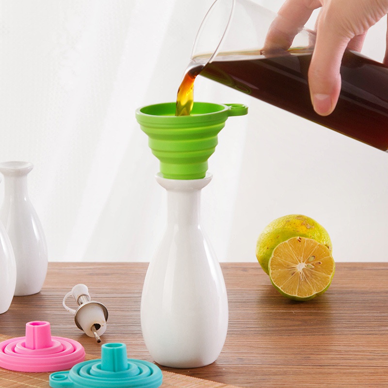 Phễu silicon mini có thể gấp gọn thiết kế cổ dài tiện dụng