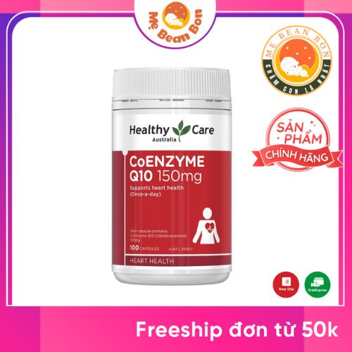 Viên uống Healthy Care CoEnzyme Q10 150mg (150v) - Úc, bổ trợ tim cho người lớn từ 18 tuổi