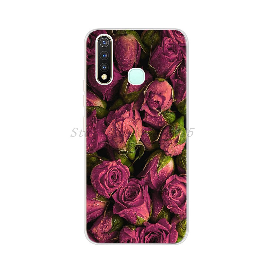 Ốp điện thoại mềm họa tiết bông hoa thời trang cho Vivo Y12 Y15 Y17 Y11  Y19 Y50 Y30 Y81