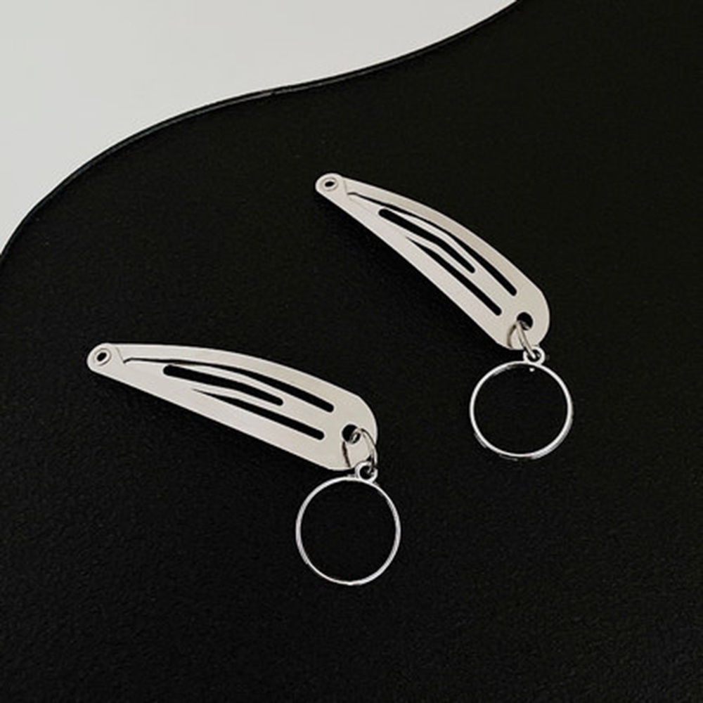 Kẹp Tóc Bb Bằng Kim Loại Thiết Kế Đơn Giản Cá Tính Hàng Mới Dành Cho Bạn Gái