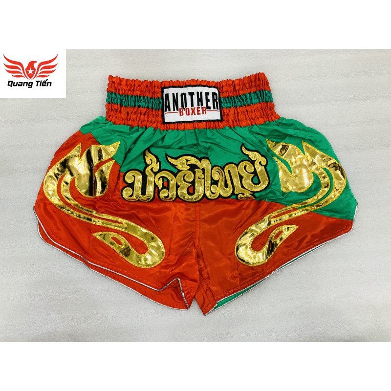 Freeship Quần Muay Thái Another Boxer Chính Hãng Muay Thai Short Chất Liệu Satin Cao Cấp