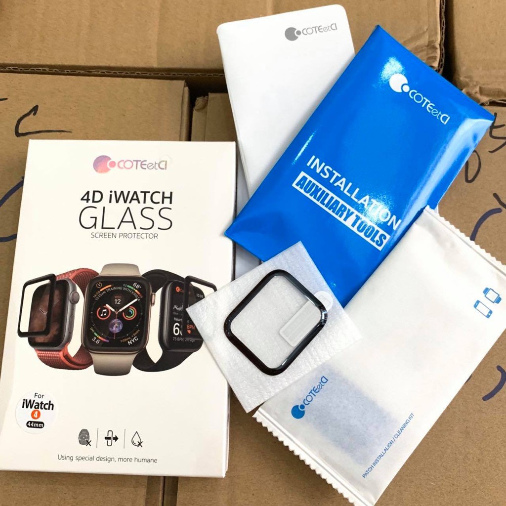 [ hot sale ] Kính Cường Lực 4D Cotecci Apple Watch cho Đồng Hồ Thông Minh iWatch Apple Watch 1/2/3/4/5/6/SE size 38/40/4