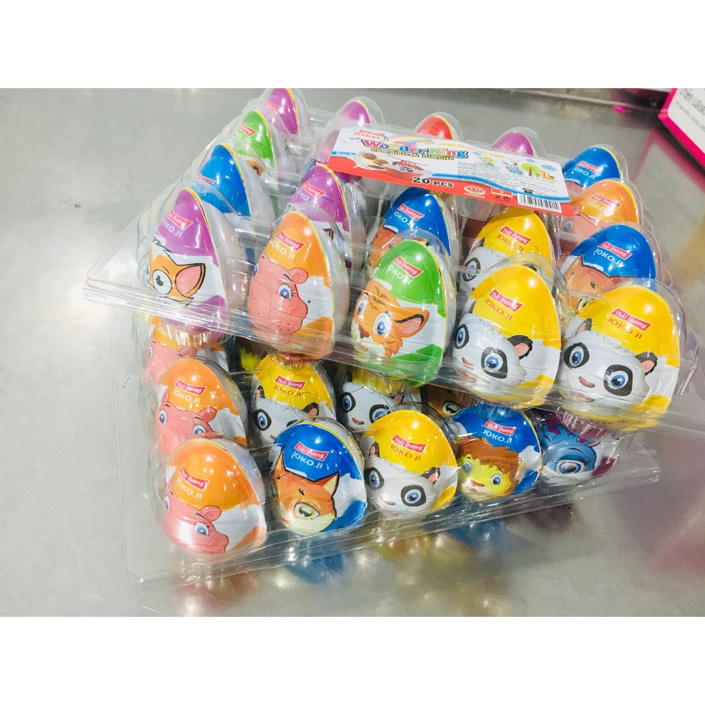 Kẹo socola trứng đồ chơi JokoJi siêu ngon (vỉ 20 quả)