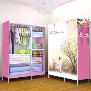 tủ vải đựng quần áo 3D_2 BUỒNG_ 6 NGĂN