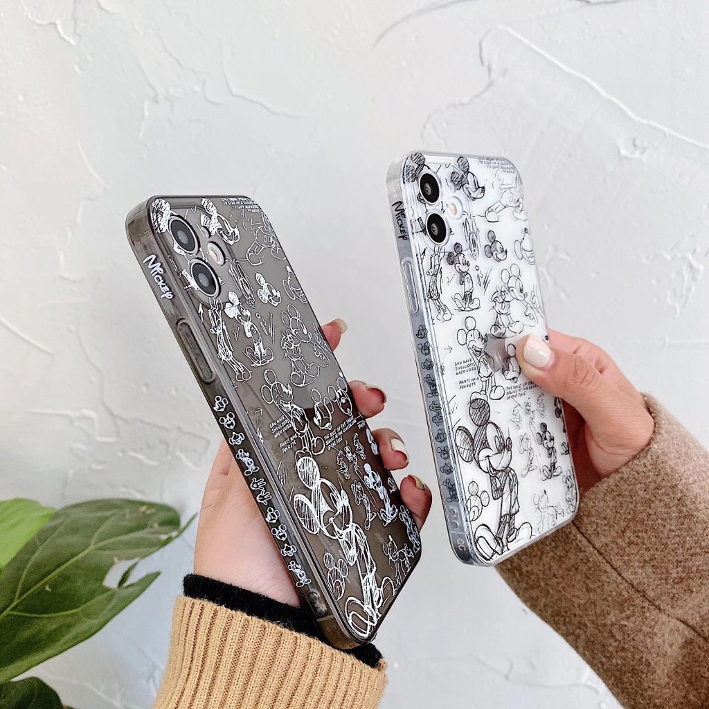 Ốp điện thoại TPU in họa tiết chuột Mickey dễ thương cho iPhone 12/12ProMax/12Mini/11ProMax/11/7Plus/Xs Max/Xr | BigBuy360 - bigbuy360.vn