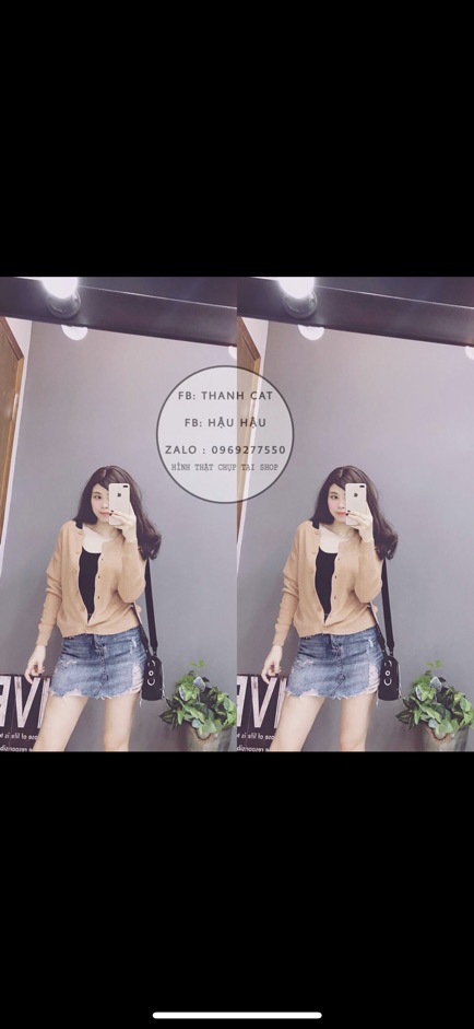 Áo khoác len cổ tròn hàng chuẩn tem mạc | BigBuy360 - bigbuy360.vn