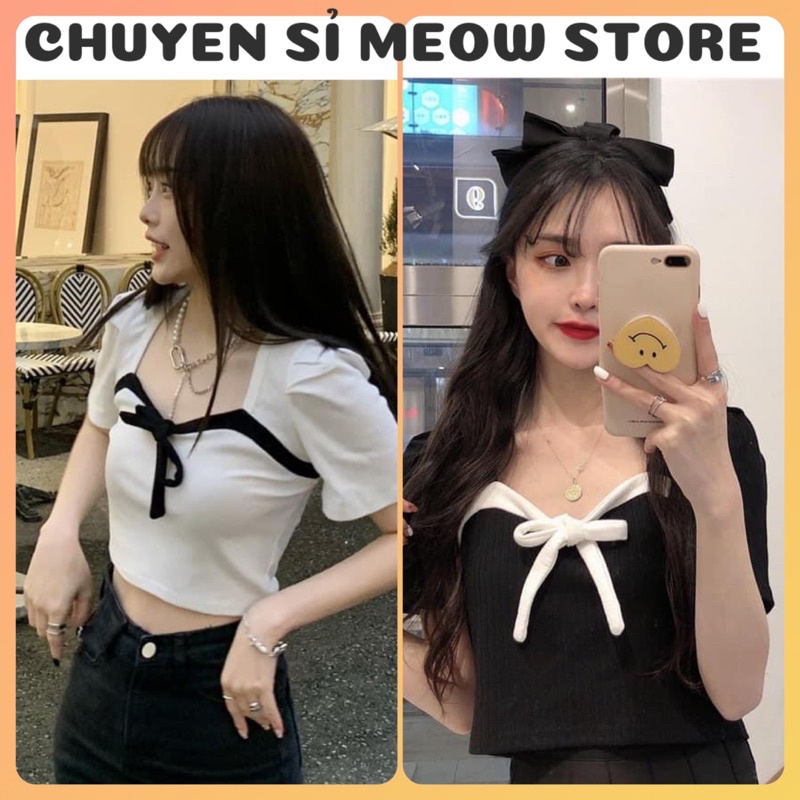 Áo kiểu croptop cột dây ngực hở sau lưng phong cách Hàn