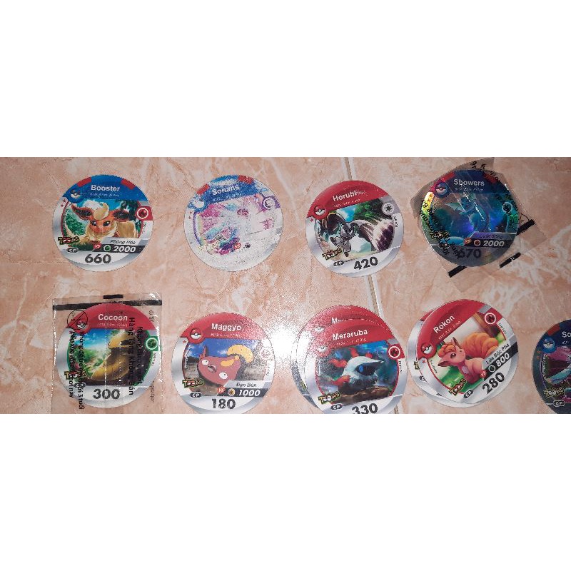 Thẻ Pokemon nhựa Toonies