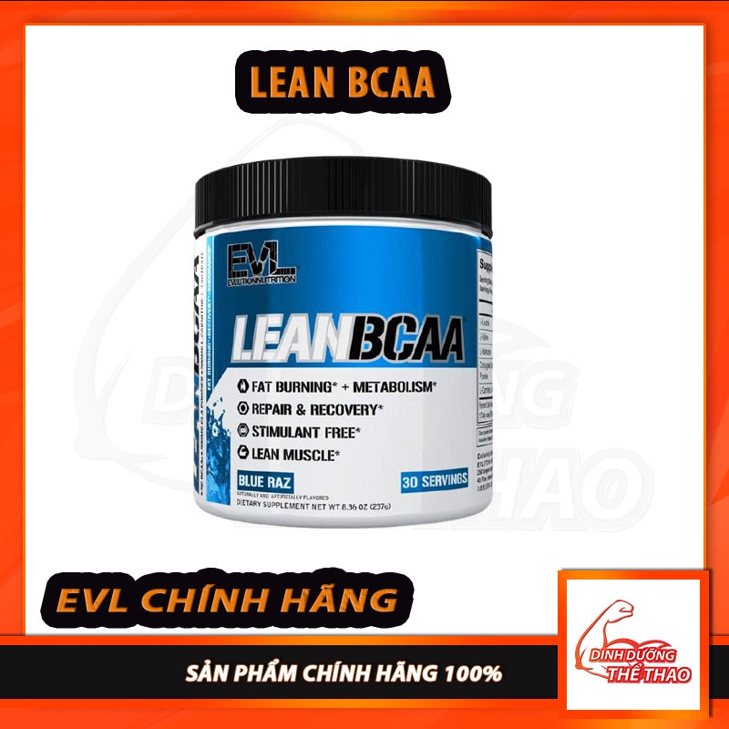 [Sale] Thực Phẩm Bổ Sung Hỗ Trợ Phục Hồi Cơ Bắp EVL Lean Bcaa ( 30 lần dùng)