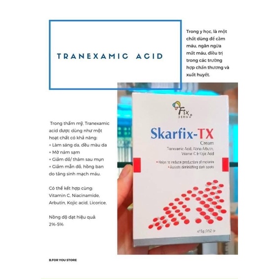 Kem Skarfix-Tx Mờ Nám, Giảm Thâm 15g Kem dưỡng da skafix chính hãng 15g