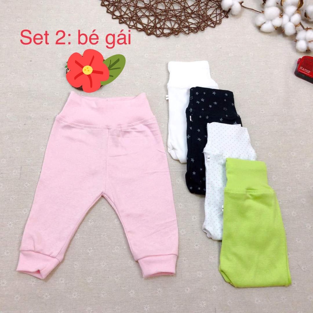 Set quần trẻ sơ sinh FREE SHIP Quần em bé sơ sinh cotton từ 3-10kg, Kiến Baby Store