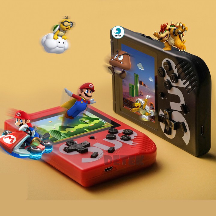 Máy chơi game Sup 400 (300-400 game) có Mario, Contra, Tank v.v.. Pin rời có thể thay được