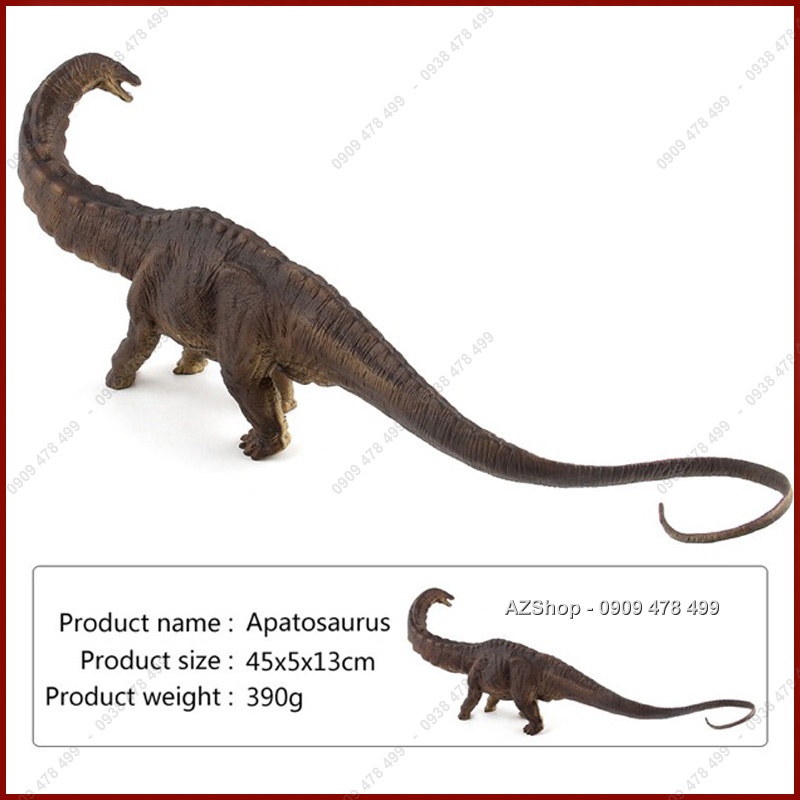 Mô Hình Khủng Long Cổ Dài Apatosaurus - Dài 44cm - Nâu - 7745