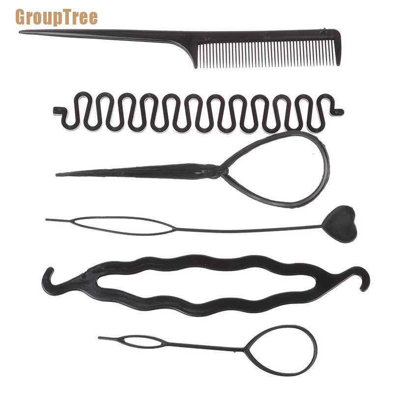 Set 6 Dụng Cụ Tạo Kiểu Tóc Xoăn Xoắn Ốc Cho Trẻ Em