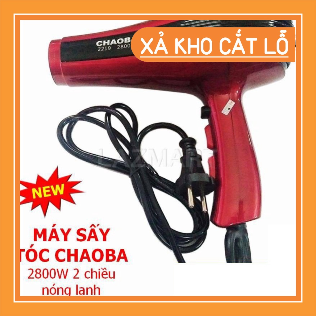 Máy sấy tóc Chacba 2219-2800w 2 chiều 3 chế độ nhiệt , máy sấy tóc công suất lớn. Bảo hành 6 tháng