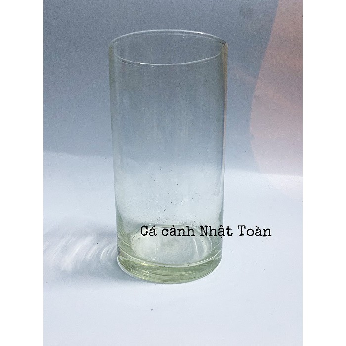 LY THỦY TINH DÀY NUÔI CÁ CẢNH CAO 14CM ĐƯỜNG KÍNH 8CM