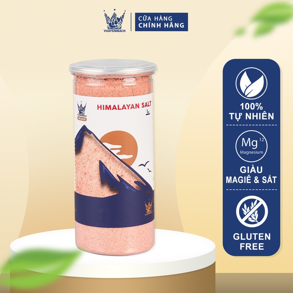 Muối hồng Himalaya VUA YẾN MẠCH nhập khẩu Pakistan chính hãng chuyên dùng nấu ăn