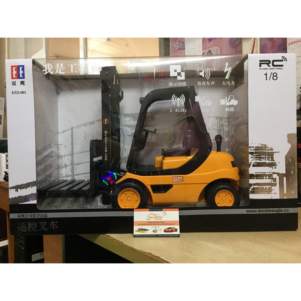 Xe tải nâng đồ điều khiển từ xa cỡ lớn tỉ lệ 1:8 Double Eagle E521-001