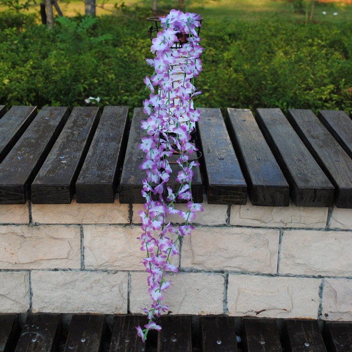 Chùm hoa treo tường trang trí màu sắc sinh động dài 90 cm