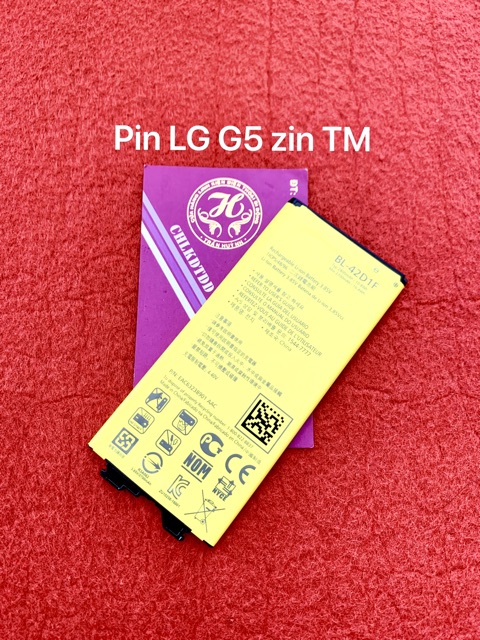 Pin LG G5 zin theo máy-mới 100%, kí hiệu trên pin BL-42D1F