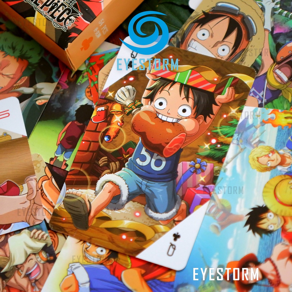 Bộ bài tây, tú lơ khơ anime, manga One Piece 2 - Đảo Hải Tặc - Poker S - 54 lá