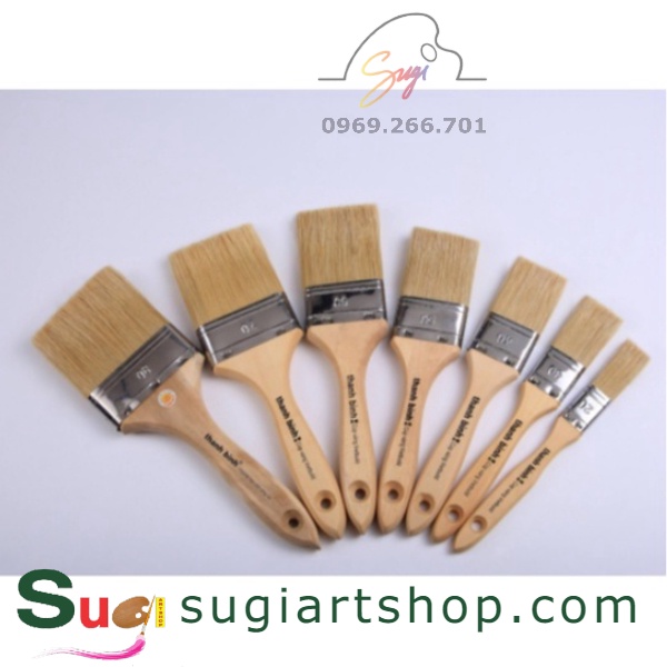 Cọ đầu bằng, cọ thanh bình lông mãnh trắng [ Sugi art shop]