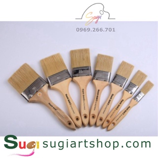 Cọ đầu bằng, cọ thanh bình lông mãnh trắng [ Sugi art shop]