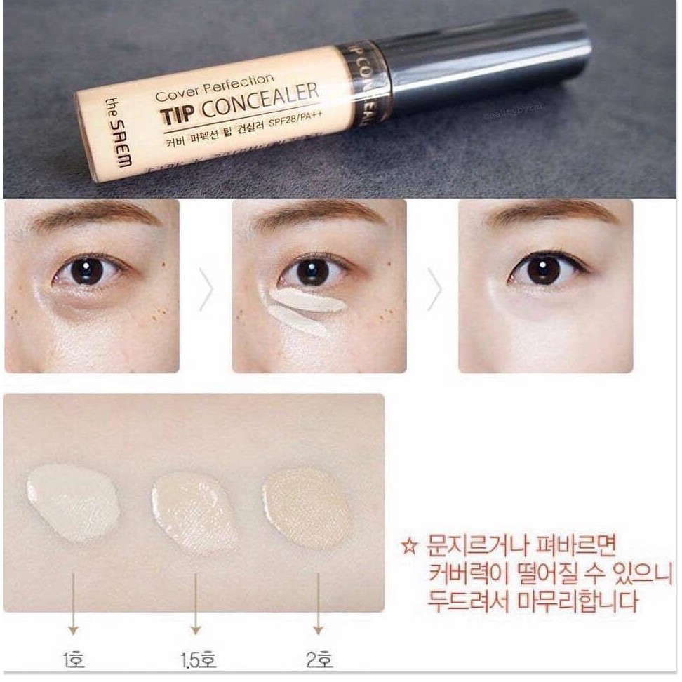 [Mã chiết khấu giảm giá sỉ mỹ phẩm chính hãng] [CÓ SẴN] Che Khuyết Điểm The Saem Cover Perfection Tip Conceale