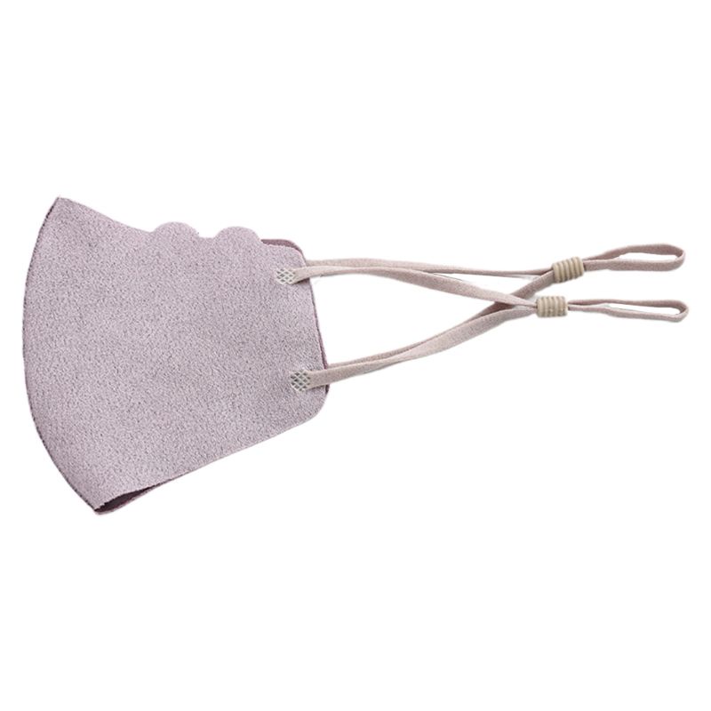 Khẩu Trang Che Tai Chống Bụi Thoáng Khí Bằng Da Lộn Giả Hình Hoạt Hình Dễ Thương Có Thể Giặt Rửa Bảo Vệ Cho