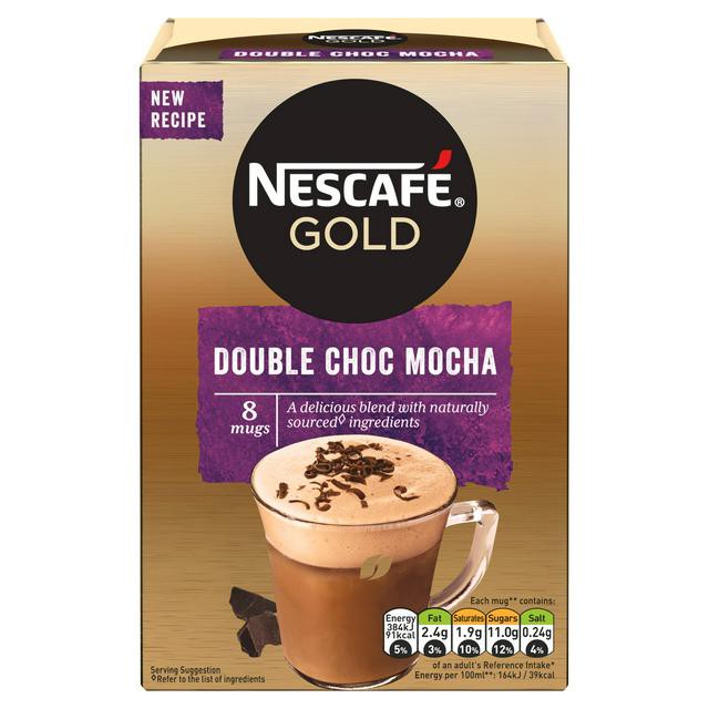 CÀ PHÊ NESCAFE GOLD CAPPUCCINO/ TOFFEE NUT LATTE/ VANILLA LATTE/ DOUBLE CHOC MOCHA