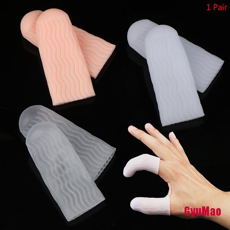 1 Cặp Ống Silicone Bảo Vệ Ngón Tay Giảm Đau
