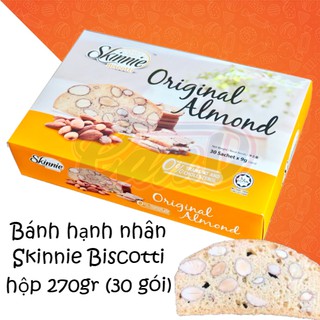 Bánh hạnh nhân Skinnie Biscotti hộp 270gr (30 gói)