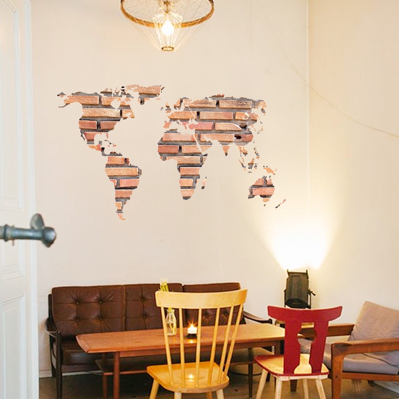 Decal 3D dán trang trí văn phòng siêu đẹp, sang trọng, dễ thương - hàng CAO CẤP loại 1 có sẵn giao ngay