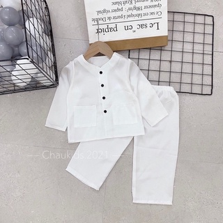 Bộ lụa bà ba siêu hot cho bé trai bé gái