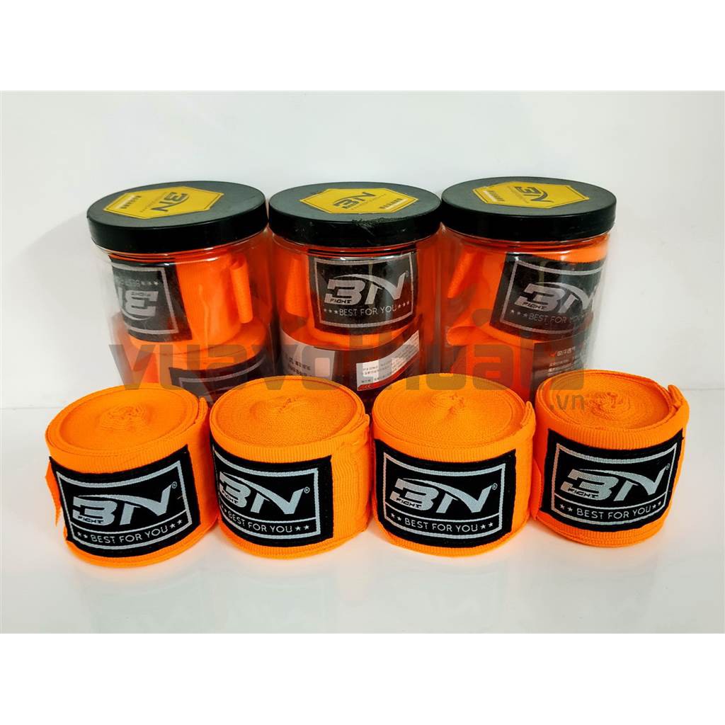BĂNG ĐA QUẤN TAY BN CAM 3 MÉT TẬP BOXING MUAYTHAI KICKBOXING MMA