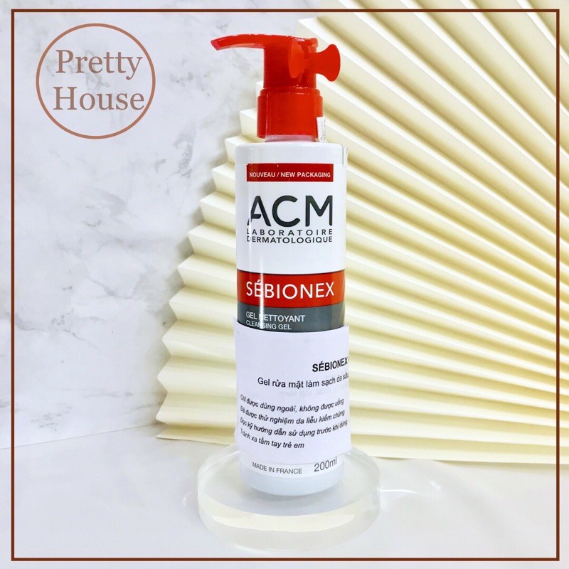 Sữa Rửa Mặt ACM Sebionex Cleansing Gel Cho Da Mụn, Da Nhờn