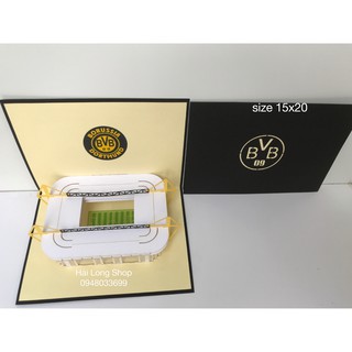 Stadium - Sân Bóng - Thiệp 3D ( mở 90 độ )