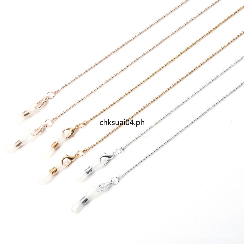 Dây đeo khẩu trang bằng kim loại chống mất thời trang dành cho nữ