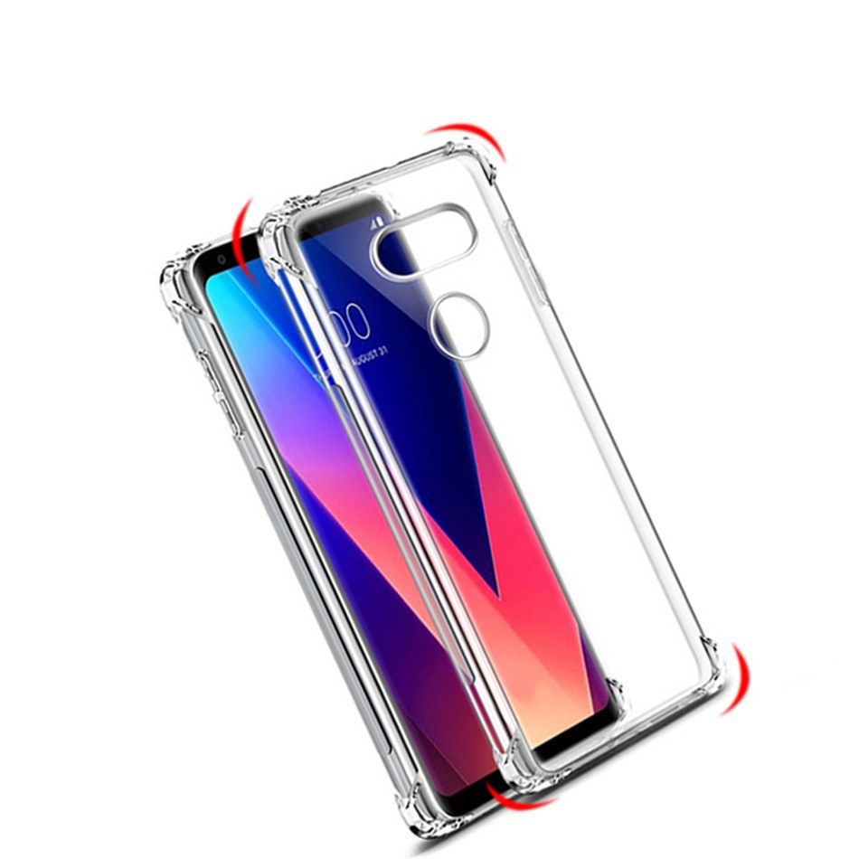 Ốp lưng điện thoại trong suốt dành cho LG V20 V30 mini G7 thinq G6 Q9 V9 Stylo 3 K4 2017 K10 2018