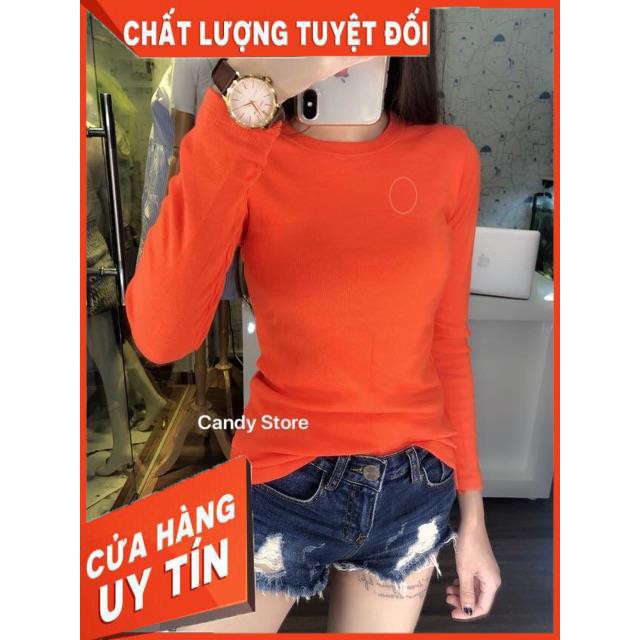 Áo tay dài trơn vải xịn- dày dặn- hình chụp thật của shop khách yên tâm mua