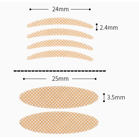 Miếng dán mí vân lưới 2 hộp 1200 miếng