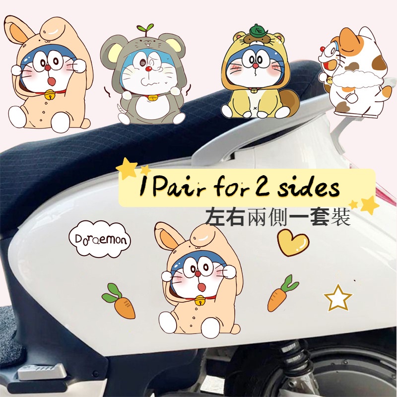 Miếng Dán Trang Trí Xe Hơi Hình doraemon Chống Thấm Nước Ốp