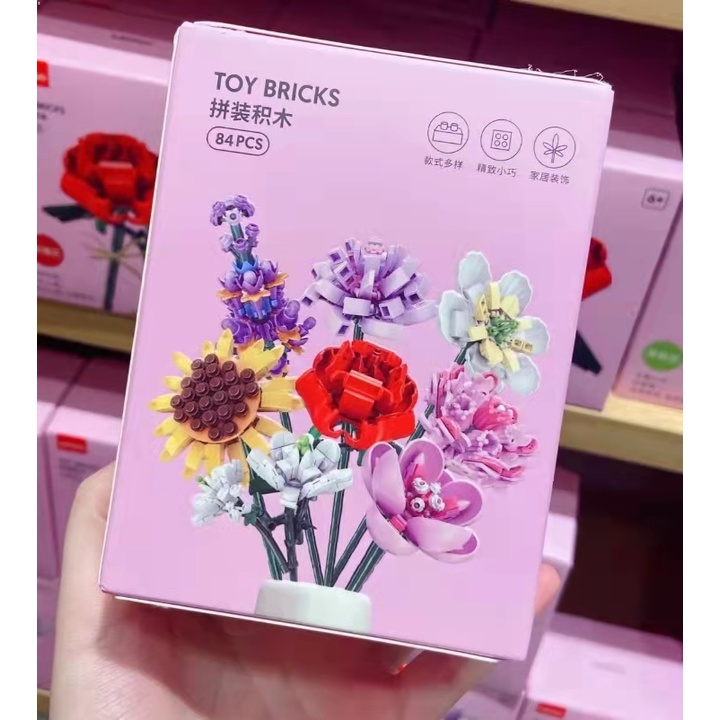 Bộ Đồ Chơi Lắp Ráp Lego MINISO Hình Hoa Bất Tử Độc Đáo