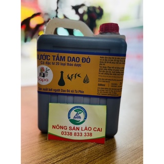 Nước tắm dao đỏ Sapa 2lit