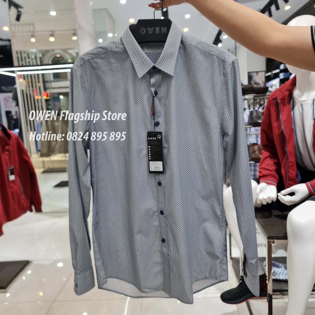 OWEN -  Áo sơ mi nam dài tay dáng SLIMFIT sợi Tre - Mã AS61001D - OWEN Flagship Store