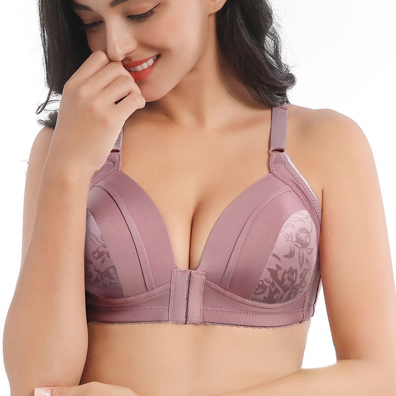 Áo Ngực Cài Trước Không Gọng Cài Khóa Trước Cỡ Lớn Điều Chỉnh Được Thời Trang Cho Phụ Nữ Trung Niên 15007