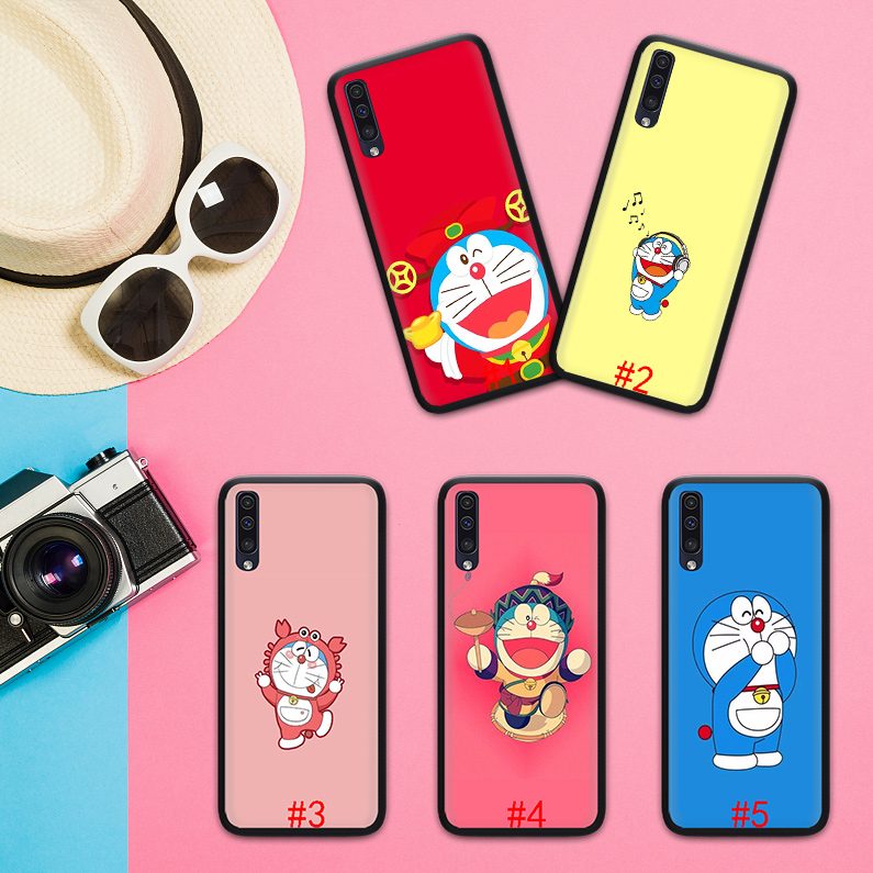 Cute Doraemon Soft Silicone Phone Case Samsung A6 A7 A8 Plus A9 2018 A3 2016 A5 2017